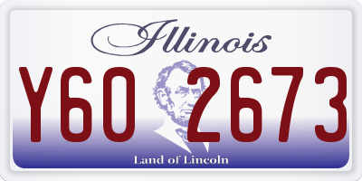 IL license plate Y602673