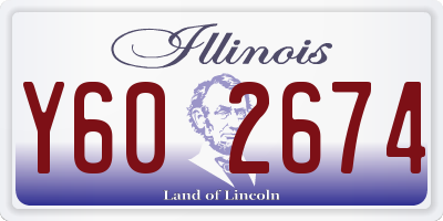 IL license plate Y602674