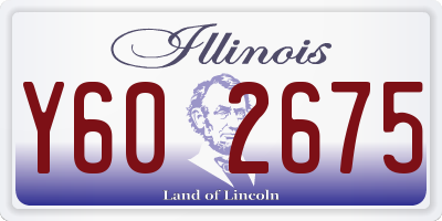 IL license plate Y602675
