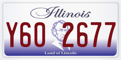 IL license plate Y602677