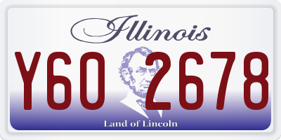 IL license plate Y602678