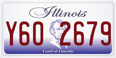 IL license plate Y602679