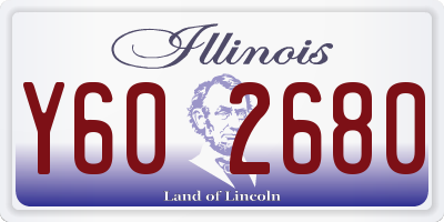 IL license plate Y602680