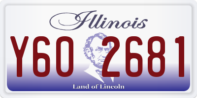 IL license plate Y602681