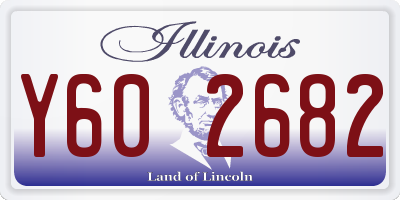 IL license plate Y602682
