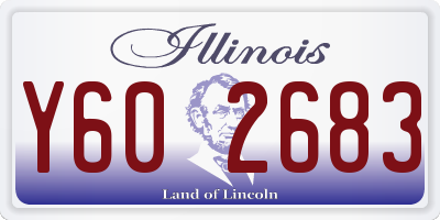 IL license plate Y602683