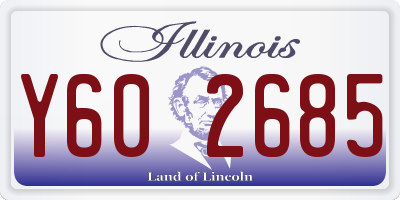 IL license plate Y602685