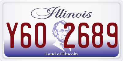 IL license plate Y602689