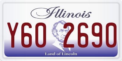 IL license plate Y602690