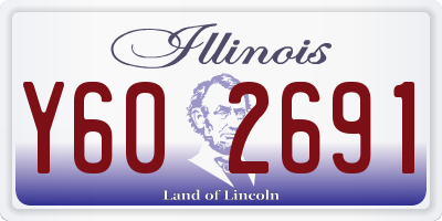 IL license plate Y602691