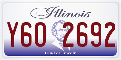 IL license plate Y602692