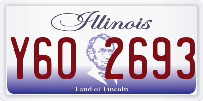 IL license plate Y602693