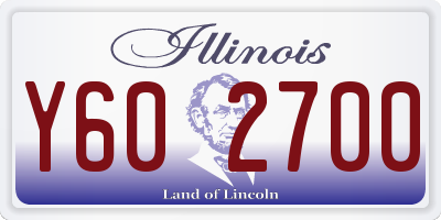 IL license plate Y602700