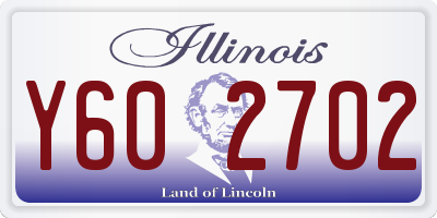 IL license plate Y602702