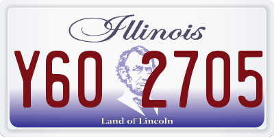 IL license plate Y602705