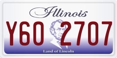 IL license plate Y602707