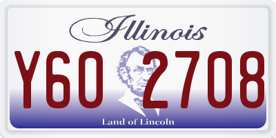 IL license plate Y602708
