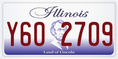 IL license plate Y602709