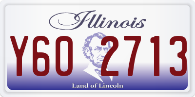 IL license plate Y602713