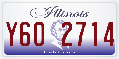 IL license plate Y602714