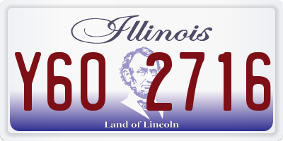 IL license plate Y602716
