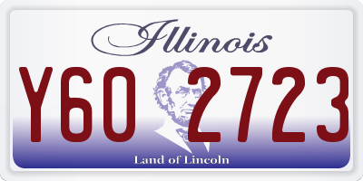 IL license plate Y602723