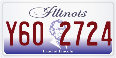 IL license plate Y602724