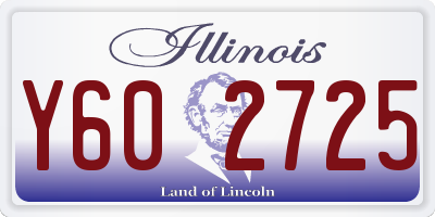 IL license plate Y602725