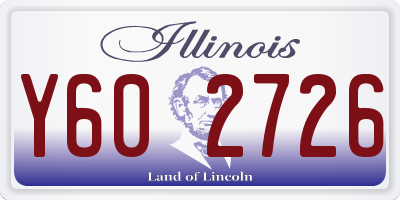 IL license plate Y602726