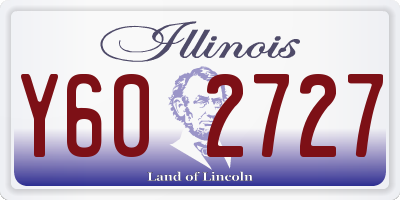 IL license plate Y602727