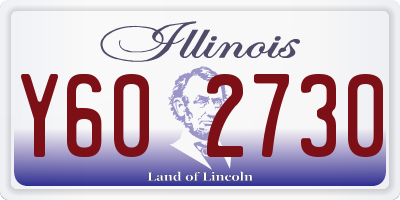 IL license plate Y602730