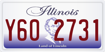 IL license plate Y602731