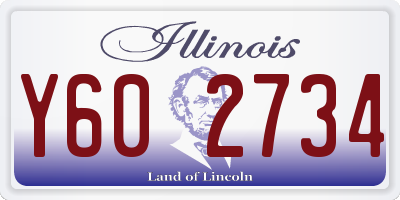 IL license plate Y602734