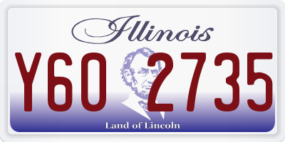 IL license plate Y602735