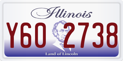 IL license plate Y602738