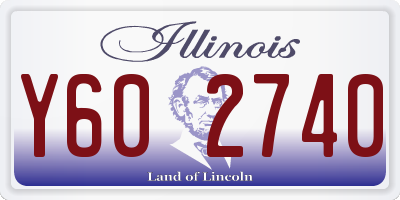 IL license plate Y602740