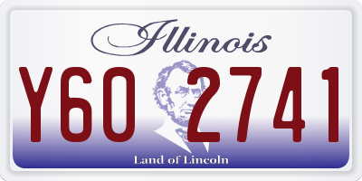 IL license plate Y602741