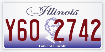 IL license plate Y602742