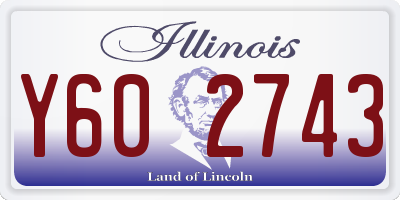 IL license plate Y602743