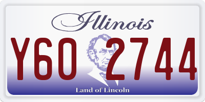 IL license plate Y602744