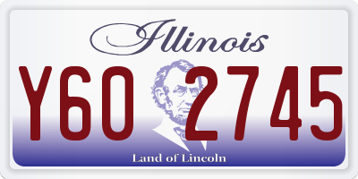 IL license plate Y602745
