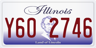 IL license plate Y602746