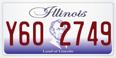 IL license plate Y602749