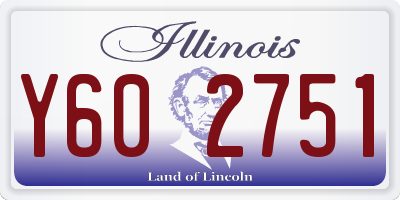 IL license plate Y602751