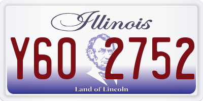 IL license plate Y602752