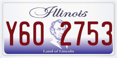 IL license plate Y602753