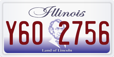 IL license plate Y602756