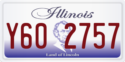 IL license plate Y602757
