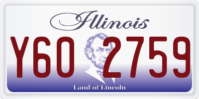 IL license plate Y602759