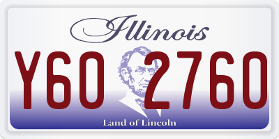 IL license plate Y602760